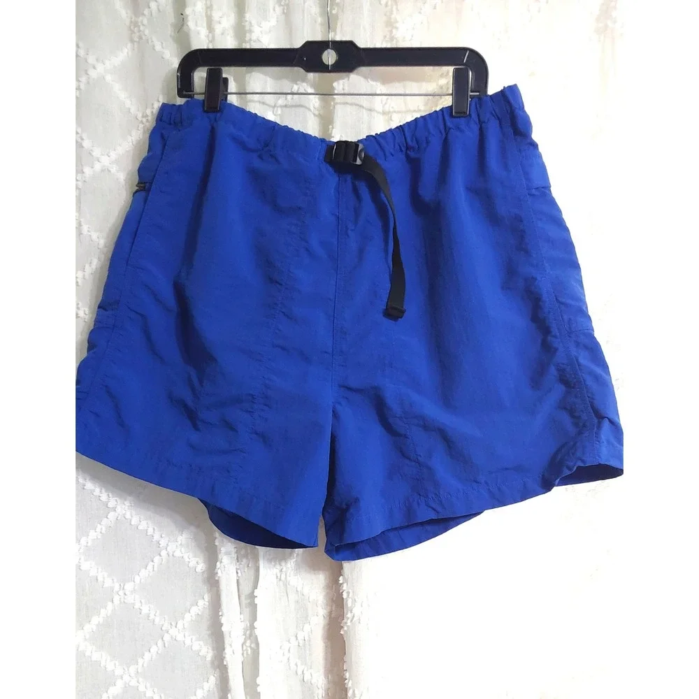 The North Face Mens‎ Blue Supplex Nylon Hiking Shorts Belted Mesh Lined XXL